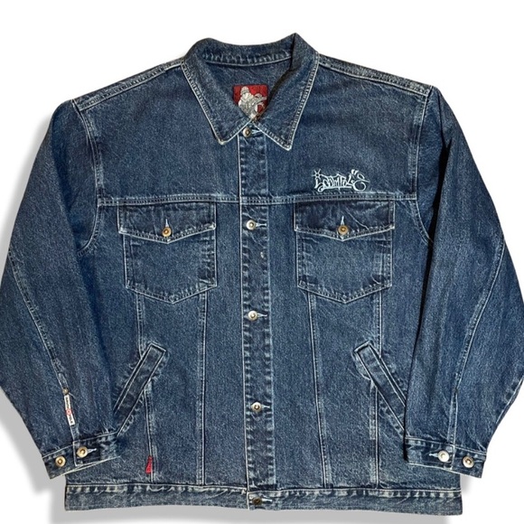 Vintage Y2K South Pole Embroided denim jacket RARE - Picture 2 of 5